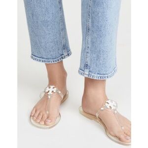 Tory Burch Mini Miller Thong Jelly Sandals Flip Flops size 7